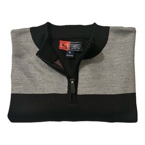 CAMBRIDGE Classics Men’s Black/Grey Knit Pullover Sweater Estd. 1983 Sz-XL